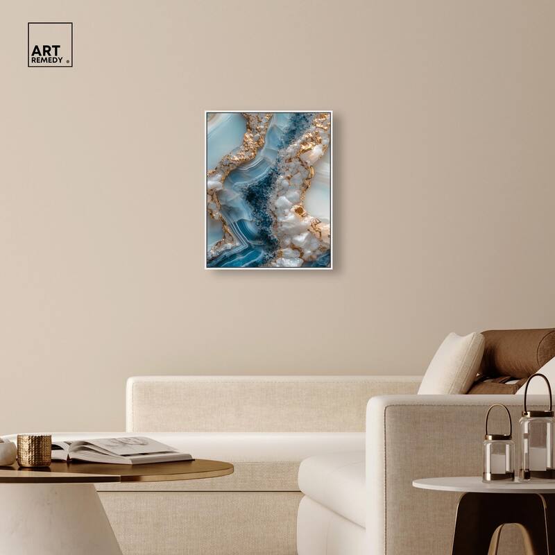 Lapis River Canvas by Art Remedy