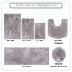preview thumbnail 15 of 131, Luxury Plush Bathroom Rug Set - Quick-Dry, Soft Microfiber, Non-Slip, Absorbent & Washable Bath Mats