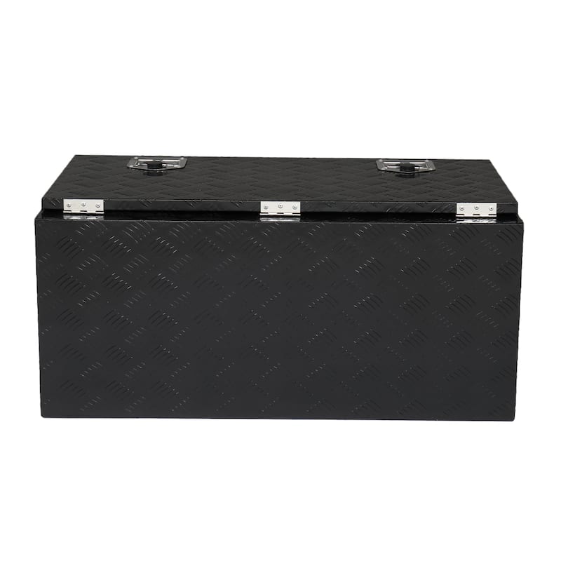 36" Aluminum Under Body Toolbox 5 Bar Tread Black