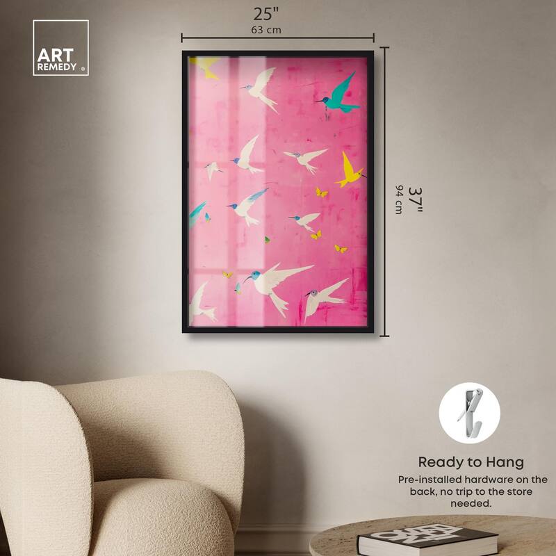 Soaring Sorbet Shadowbox by Art Remedy
