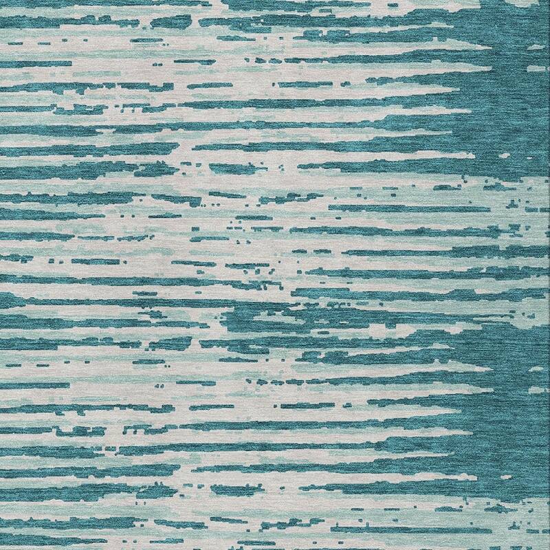 HomeRoots Striped Transitional Rectangle Outdoor Rug