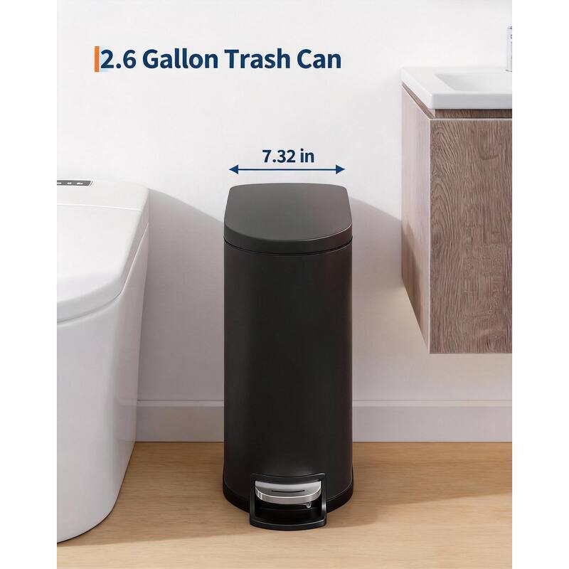 Kitchen Trash Can Combo Set, 13.2 & 2.6 Gallon