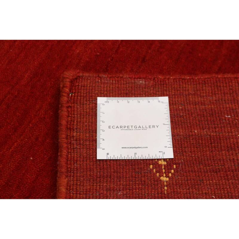 Kashkuli Gabbeh Red Rug 3'10" x 5'10" - 3'10 x 5'10