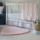 preview thumbnail 1 of 4, Hello Spud Emma Petite ruffle Crib skirt - 51" x 26" +15" Drop Pink