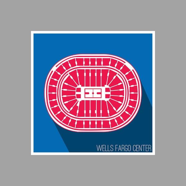Philadelphia 76ers Wells Fargo Center (24x24 Poster) NBA Seating Map