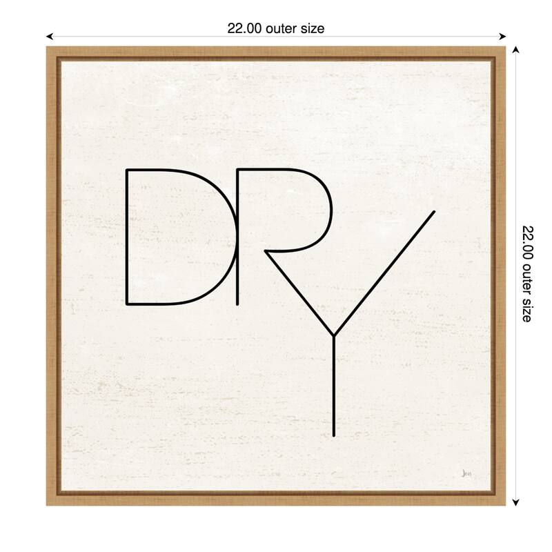 Wash Dry Fold II Laundry by Jess Aiken Framed Canvas Wall Art Print - Natural