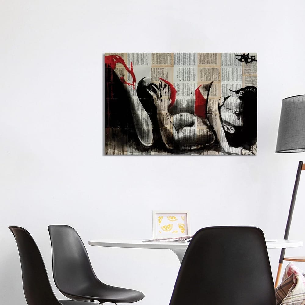 iCanvas 'Lust In Red' by Loui Jover Canvas Wall Art Print