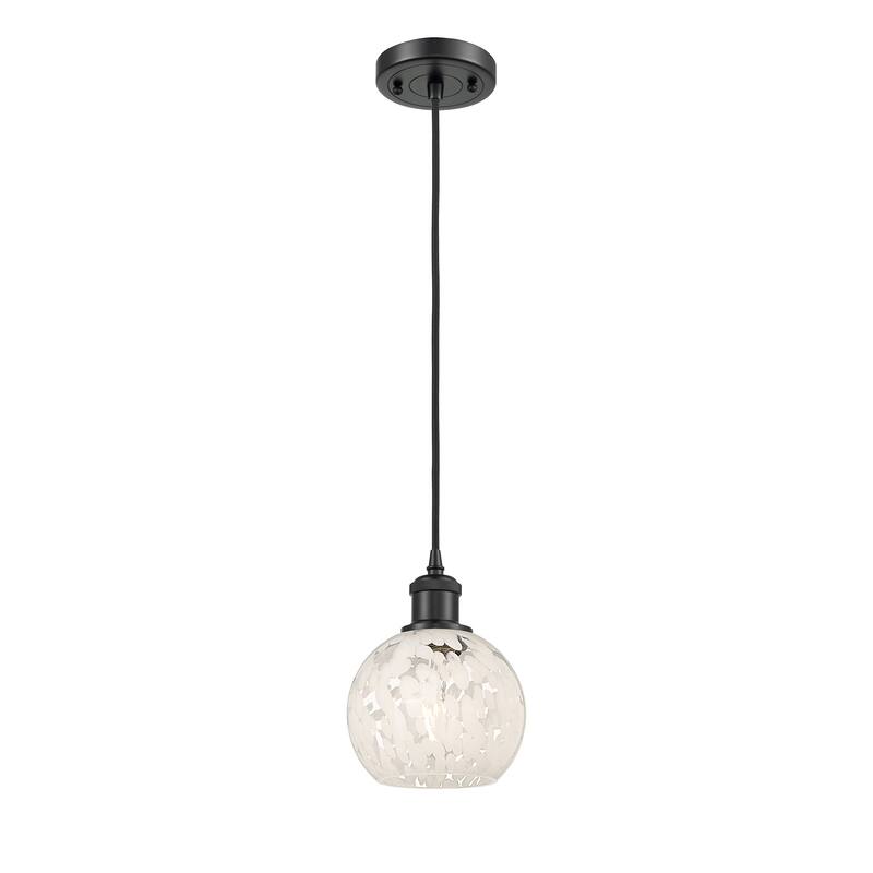 Innovations Lighting 516-1P-8-6 White Mouchette Pendant White
