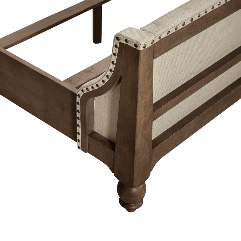 Americana Farmhouse Shelter Bed, Dresser and Mirror Bedroom Set
