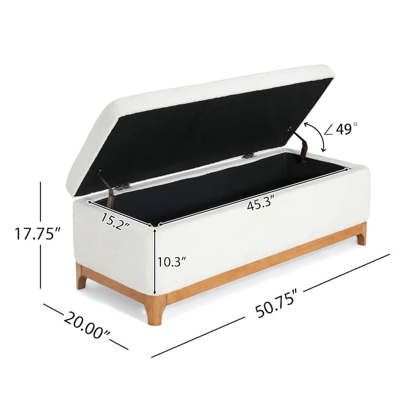 Christopher Knight Home - Orphelia Faux Leather Storage Bench