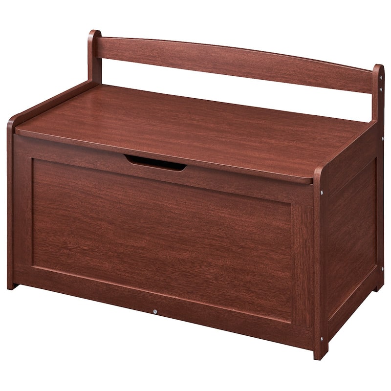 Multifunctional Storage Wooden Toy Storage Box with Flip-Top Lid and Safety Hinge Perfect for Any Room