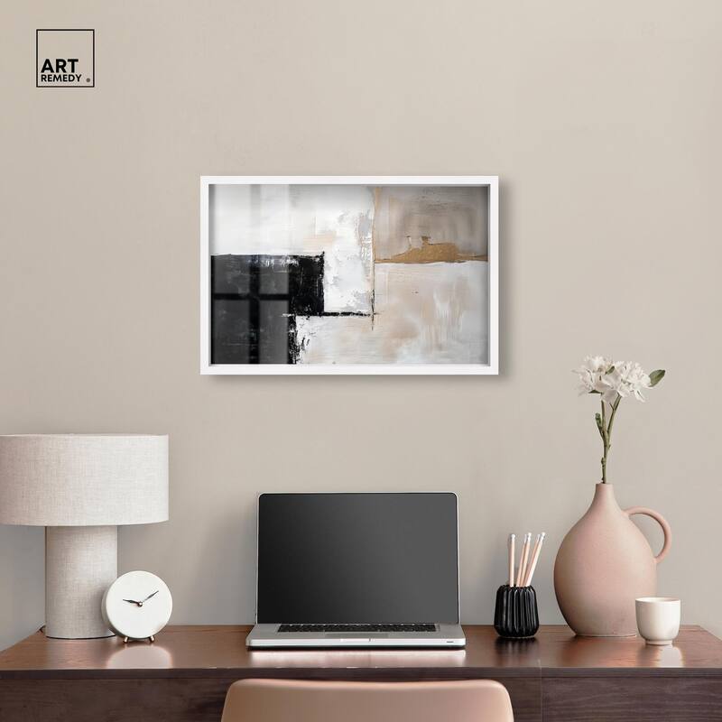 Black Dust and White Ash II Shadowbox by Art Remedy