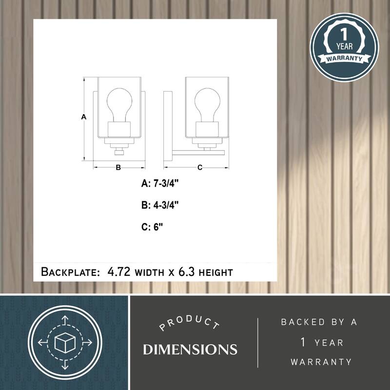 Vaxcel Lighting W0523 Park Ridge 8" Tall Bathroom Sconce