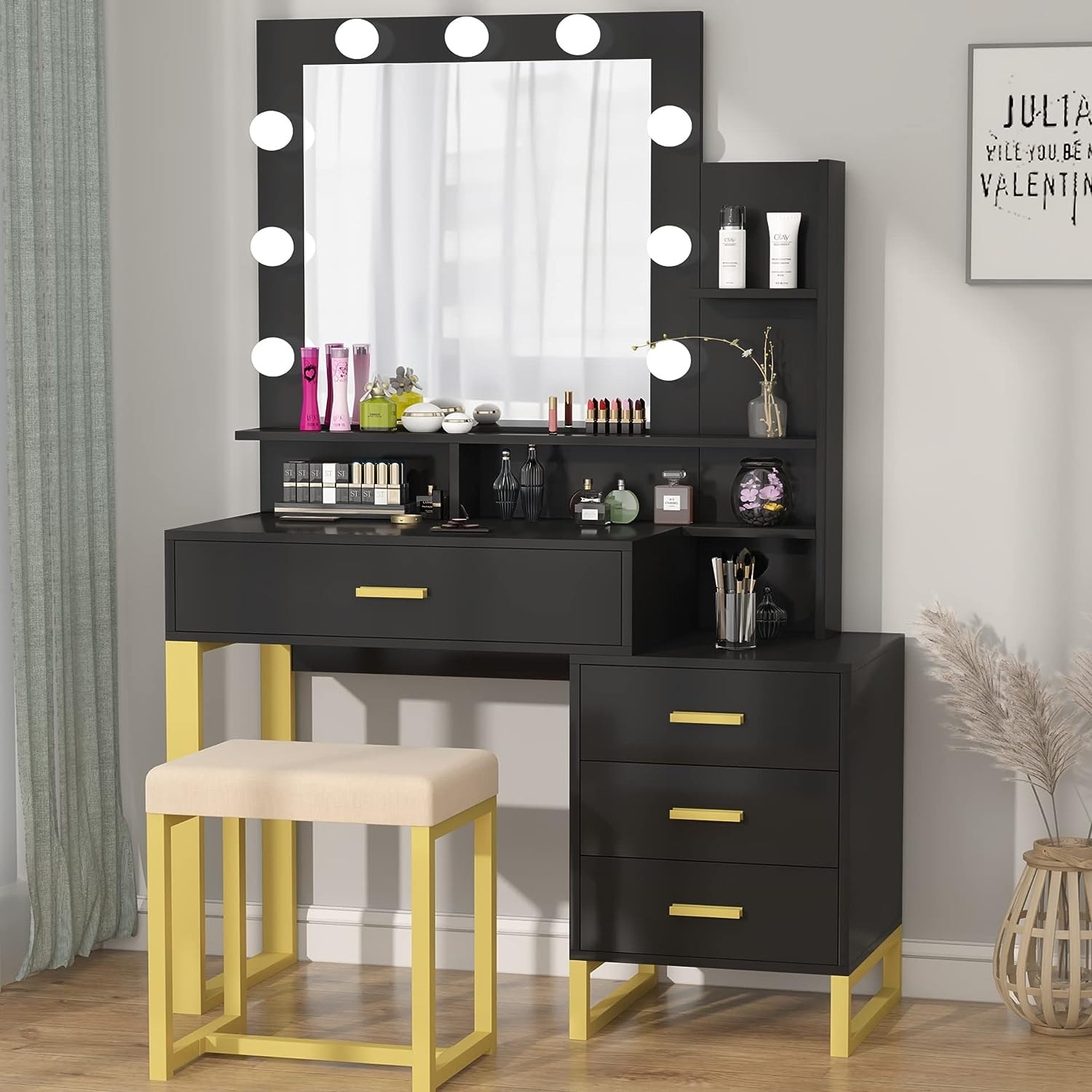 Vanity desk bed cheap bath and beyond
