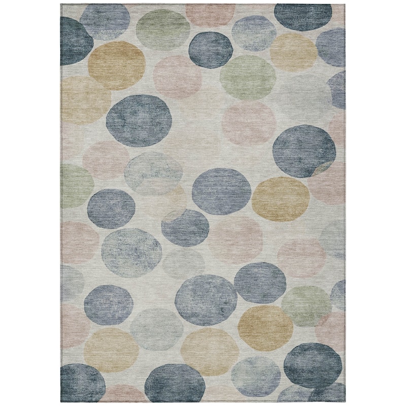 HomeRoots Geometric Transitional Rectangle Outdoor Rug