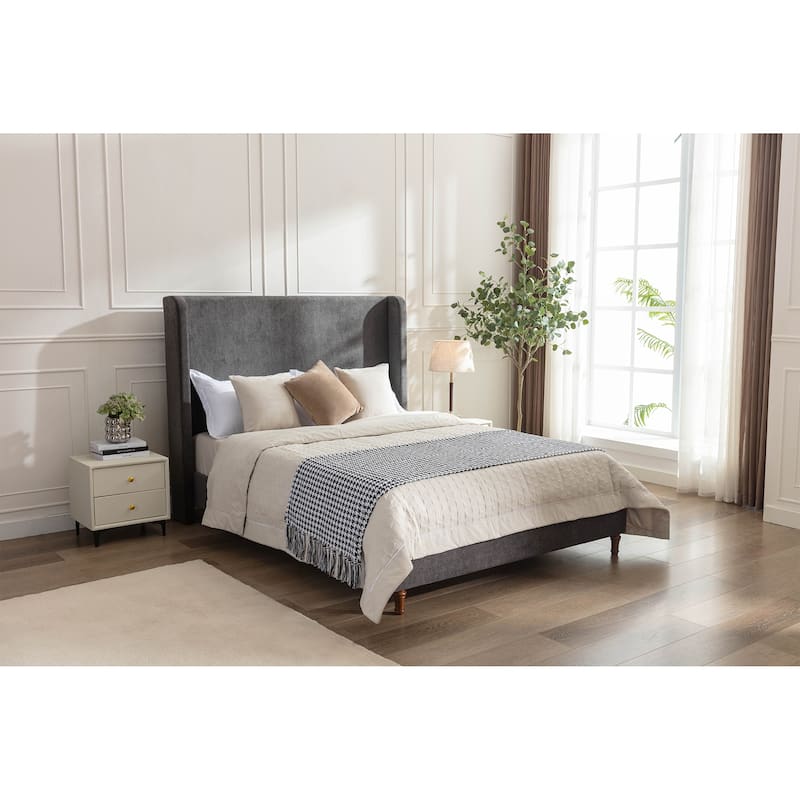 Queen 54" High Headboard Harper Tall Headboard Upholstered Bed