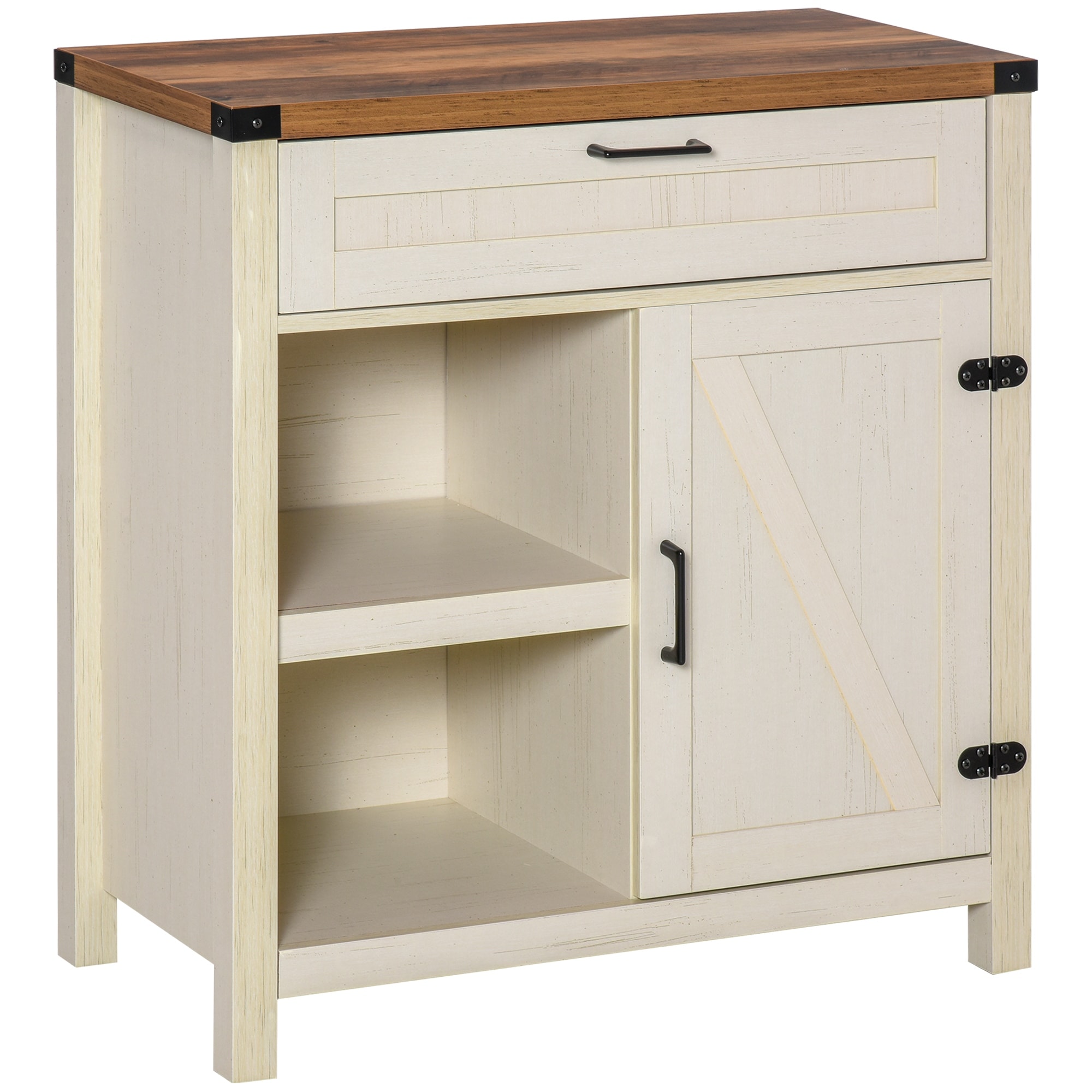 HOMCOM Kitchen Console Table, Buffet Sideboard, Wooden Storage Table with 2- Level Cabinet and Open Space - On Sale - Bed Bath & Beyond - 32497461