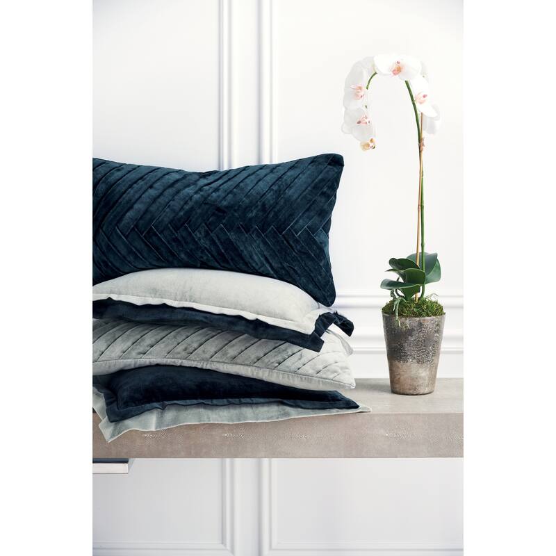 Sancia Ink Velvet Throw Pillow