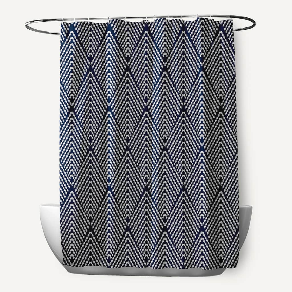Lifeflor Geometric Print Shower Curtain