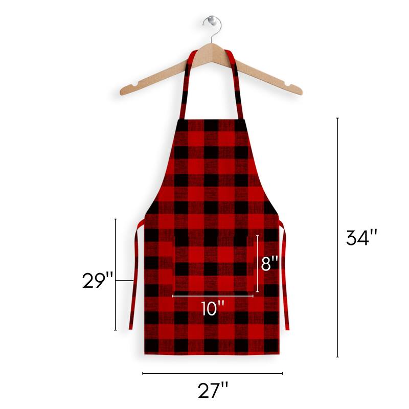 Fabstyles Buffalo Check Cotton Apron