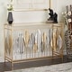preview thumbnail 14 of 16, Iron Contemporary Console Table 30 x 44 x 15 Gold