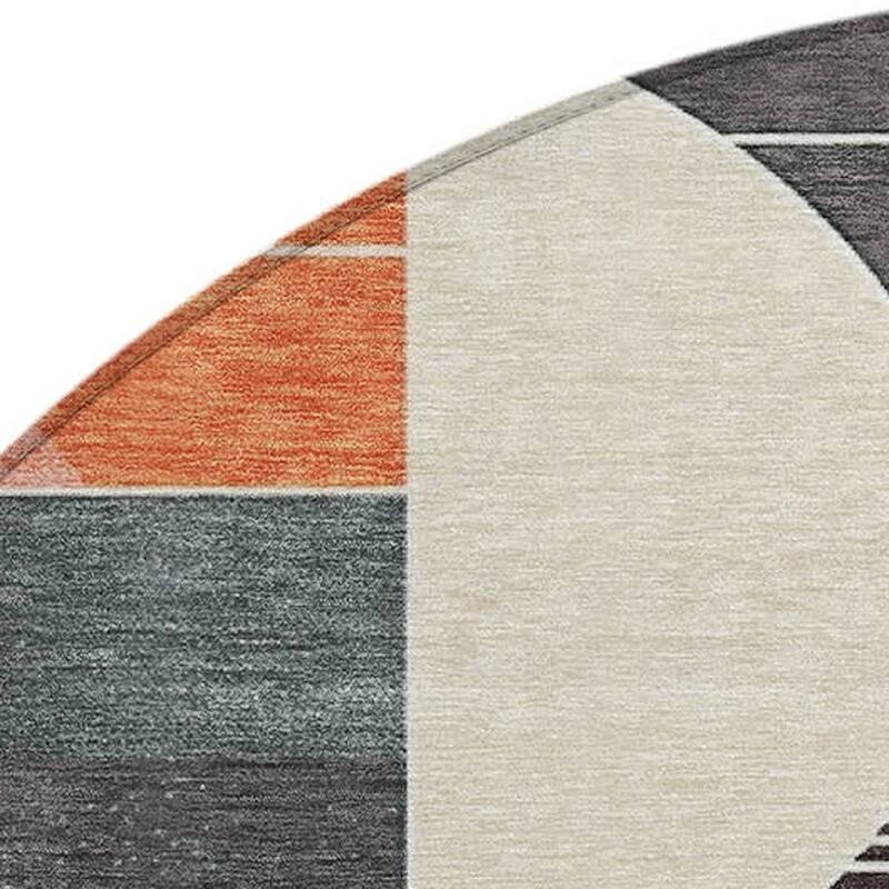 HomeRoots Geometric Modern Rectangle Outdoor Rug