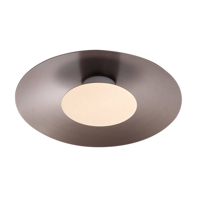 Golden Lighting 6400-FM12 CS Luma 12" Wide Semi-flush Ceiling Fixture