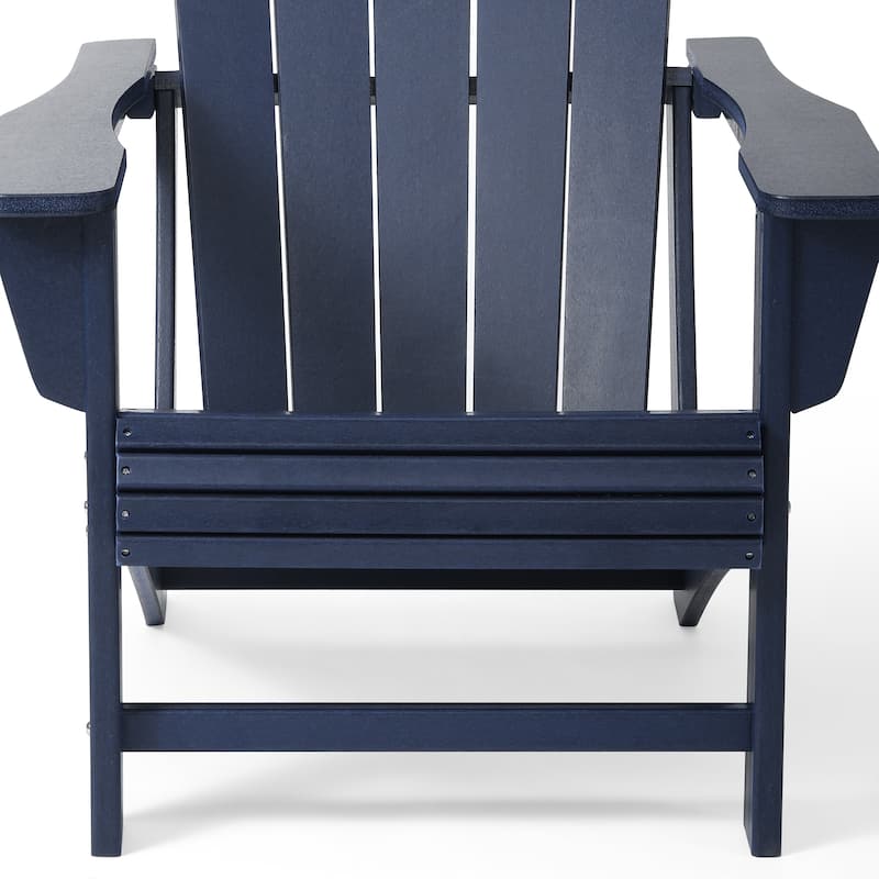 Aderson Outdoor Patio Commercial-Residential Adirondack Chair with Swivel Cupholder