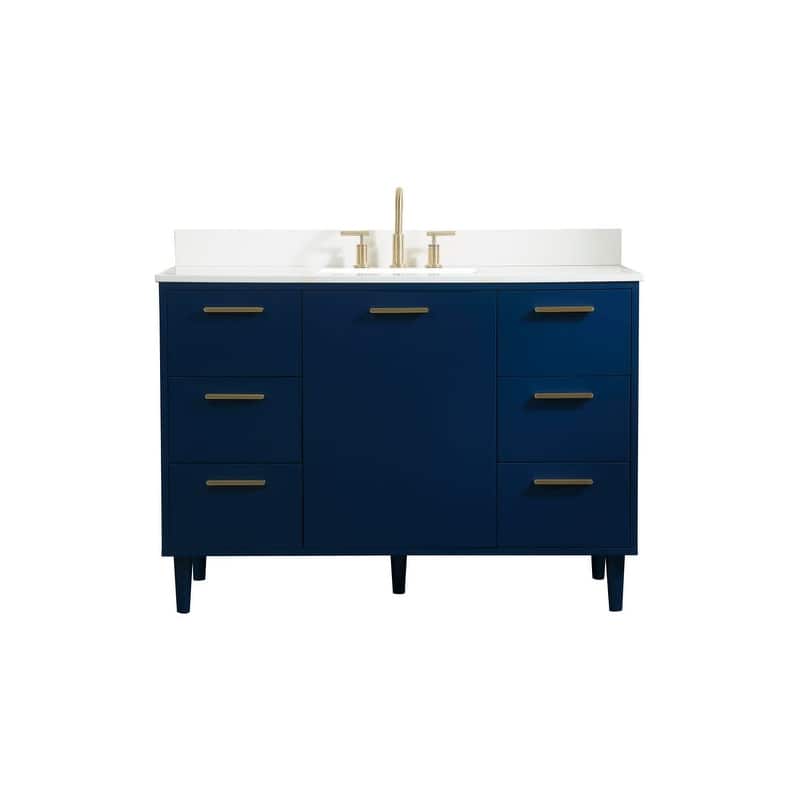 Elegant Lighting VF47048M-BS Baldwin 48" Free Standing Single Basin