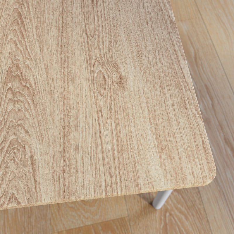 Wood Industrial Dining Chair Set of 2, White - 18.50" W x 23.47" D x 32.44" H