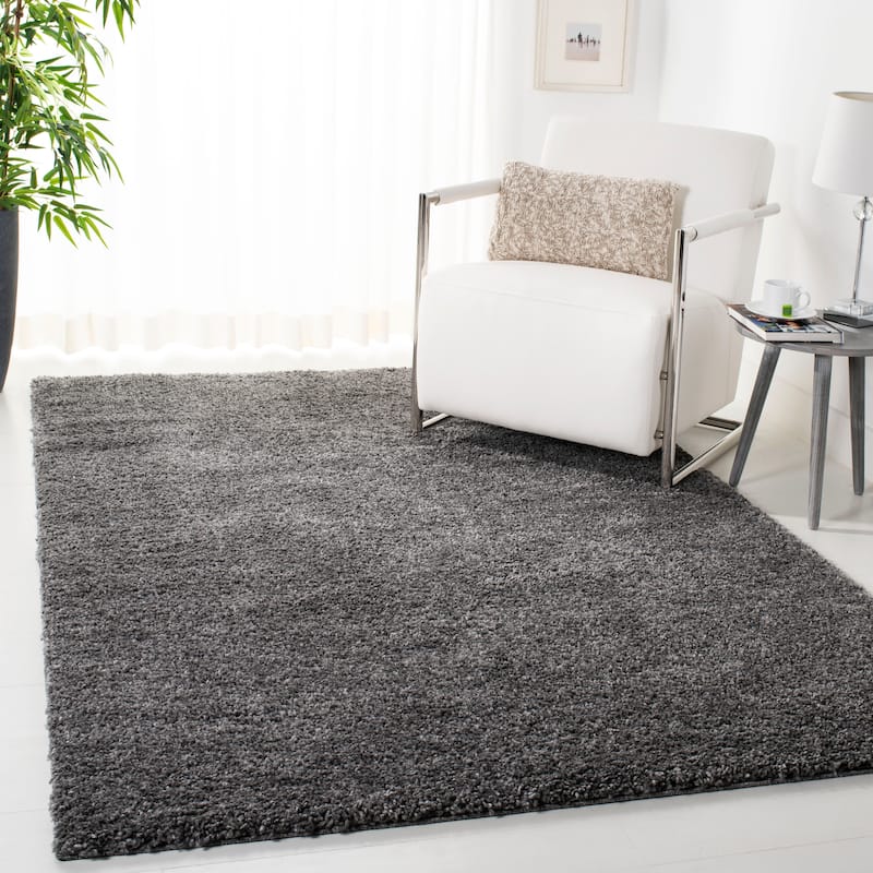 SAFAVIEH August Shag Solid 1.2-inch Thick Area Rug - 8' x 10' - Grey