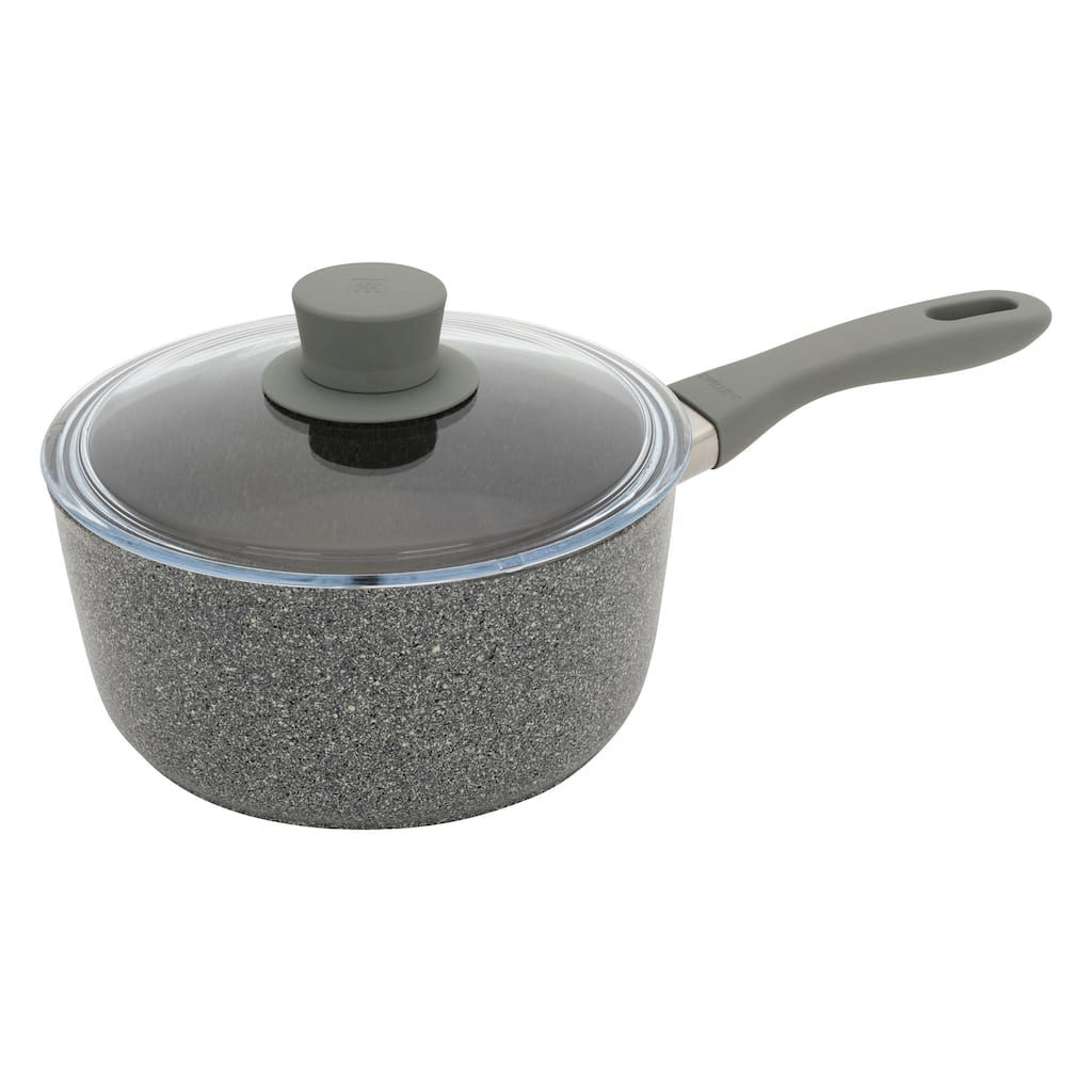 ZWILLING Parma Plus Aluminum Nonstick Saucepan with Lid - Grey