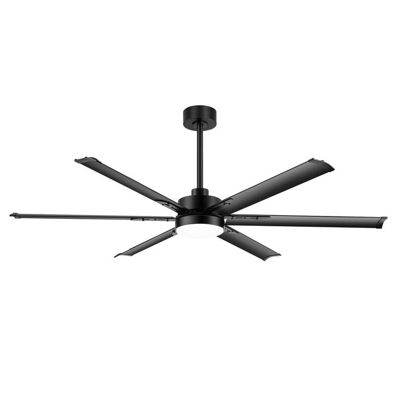 65-in Indoor Large LED Ceiling Fan with Light Remote (6-Blade)