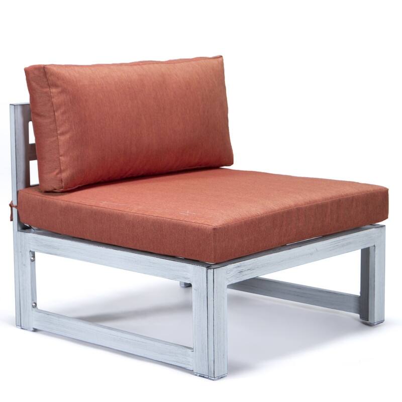 Chelsea Modern 7-Piece Aluminum Patio Conversation Set - Rust-Resistant, UV-Protected Cushions & Convertible Table Lid