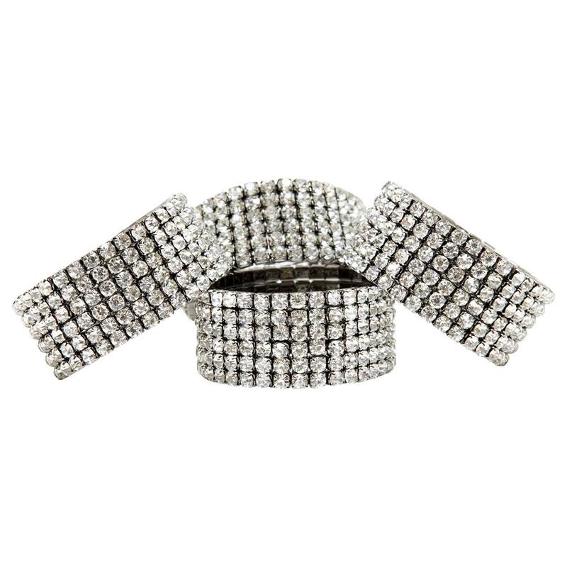 Sparkles Home Ashford Napkin Ring (Set of 4) - Charcoal