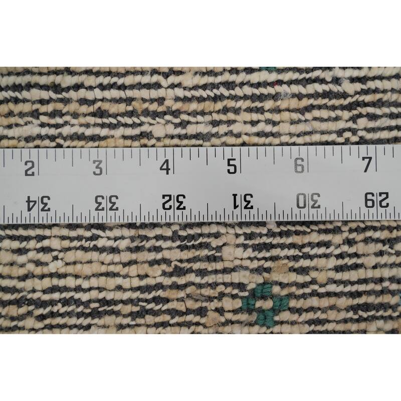 Hand Knotted Oriental Viscose Silk Carpet Tribal Animal Pictorial Beige & Ivories Gabbeh Area Rug - 11' 8'' X 8' 10''
