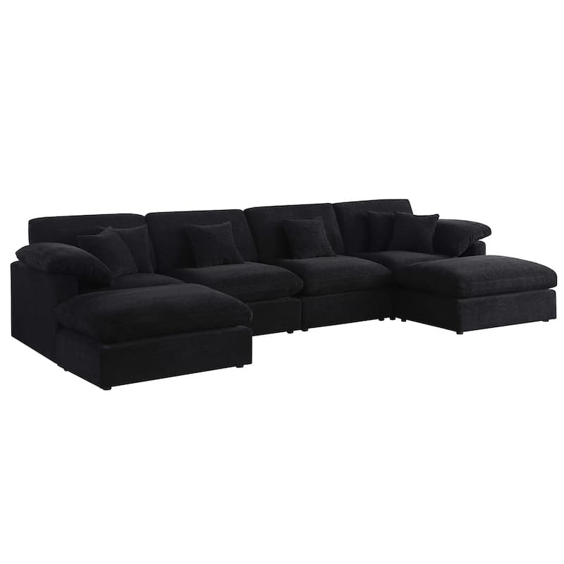 6 - Piece Chenille Sectional