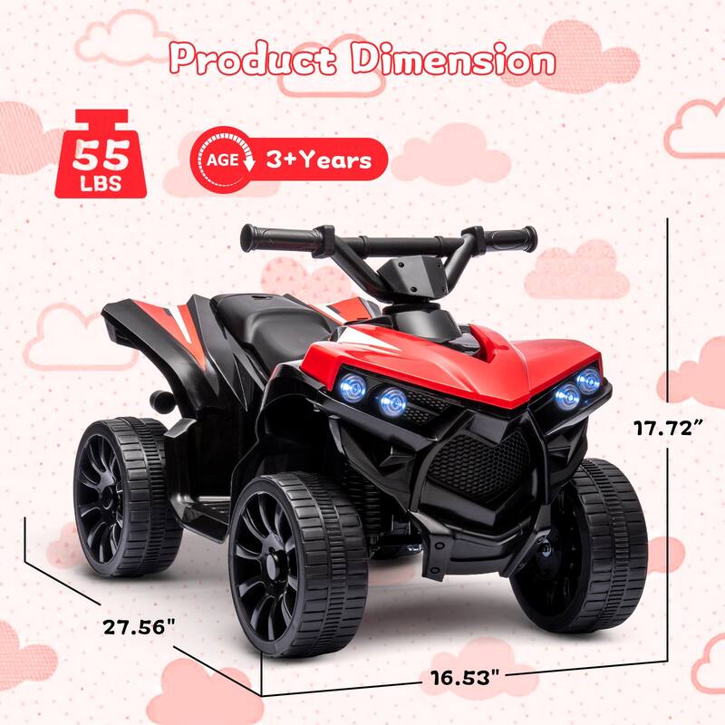 Kids ATV 4 Wheeler with LED Lights