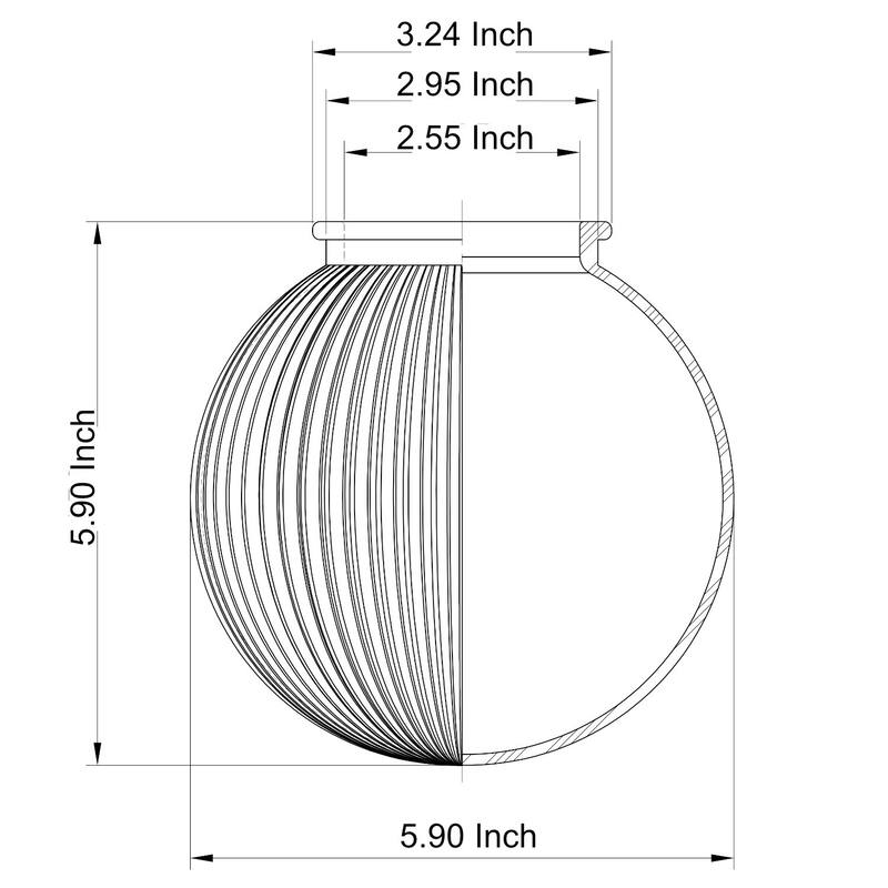 White Opal Ceiling Fan Light Fixture Glass Globe