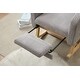 preview thumbnail 9 of 14, Accent Rocking Chair Rocking Chair with Solid Wood Legs, Upholstered Nursery Glider Rocker, Comfy Armchair with Side Pocket