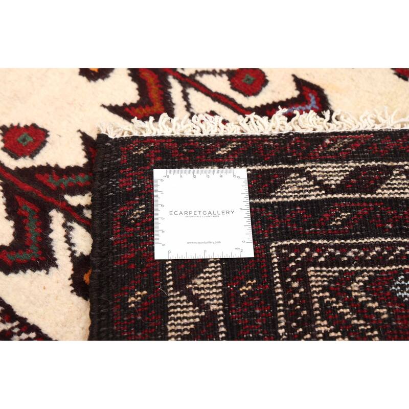 ECARPETGALLERY Hand-knotted Teimani Ivory Wool Rug - 3'6 x 6'0