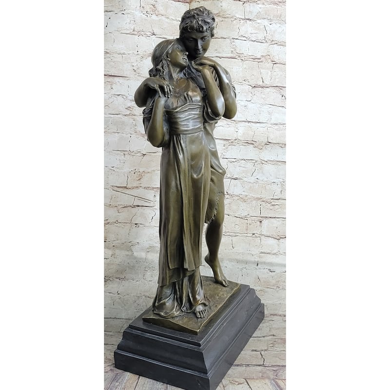 Romantic Lovers Romance Anniversary Wedding Slow Dance Bronze Sculpture Statue