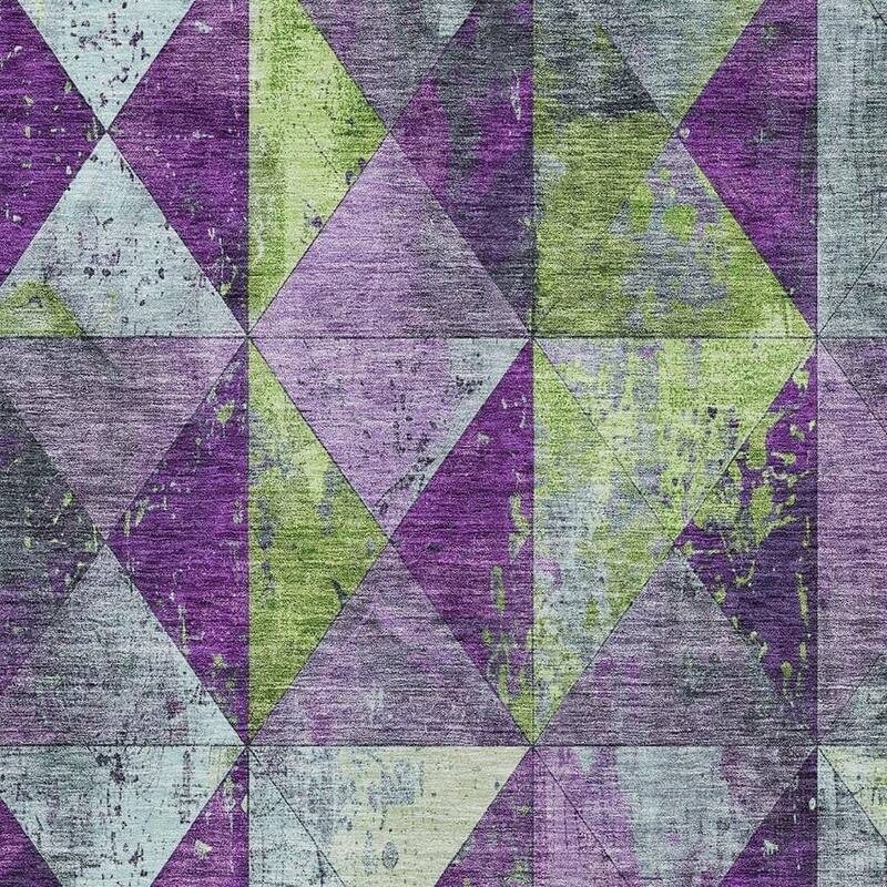 HomeRoots Geometric Transitional Rectangle Outdoor Rug