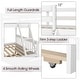 preview thumbnail 11 of 18, Gymax Twin Over Full Bunk Bed with Twin Trundle Convertible Platform
