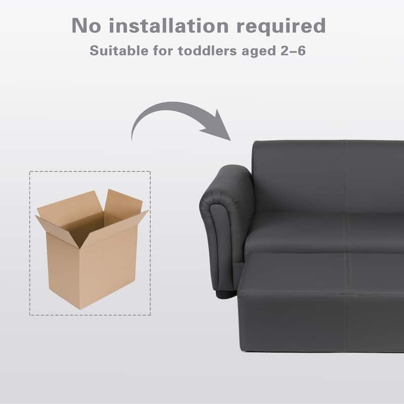 Kids Single PU Sofa
