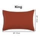 preview thumbnail 11 of 46, 2 Pcs Zippered Pillowcases, Brushed Microfiber Pillow Case Cover King(20"x36") - Rust