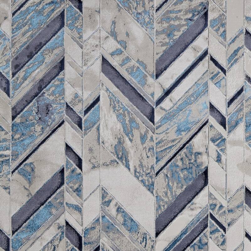 Xidi Power Loomed Distressed Modern Stain Resistant Area Rug By HomeRoots - 72' X '47' X '0.39