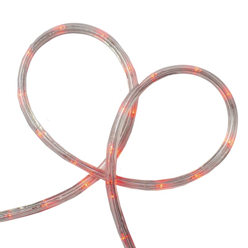 18' Red LED Christmas Rope Lights