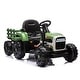 preview thumbnail 81 of 98, 24V Battery Powered Ride-On Tractor with Trailer, 2 Motors, MP3, Bluetooth, Remote Control, LED Lights for Kids 3-6 Years Emerald