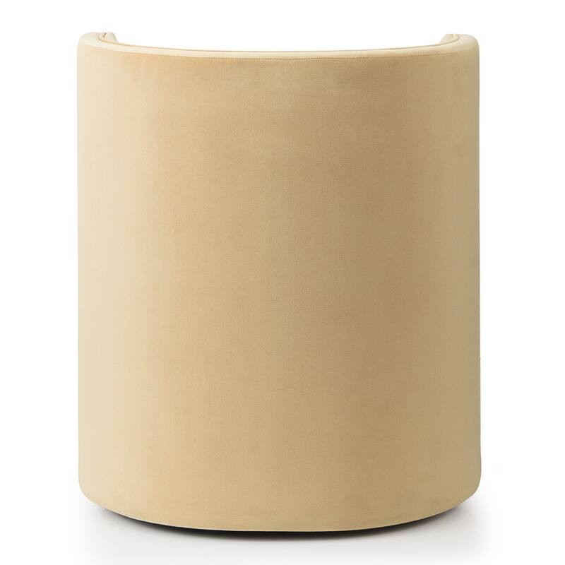 Velvet Swivel Rolling Accent Chairs with Casters